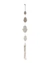 Flora Bunda 24in Hamsa's Hand Ceramic With Tassel In Ivory