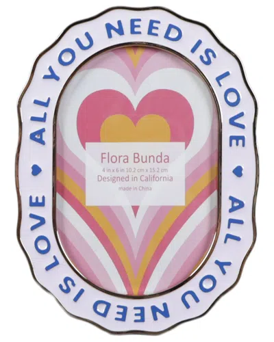 Flora Bunda 4x6 All You Need Is Love Photo Frame In Multi
