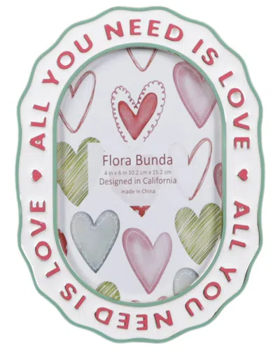 Flora Bunda 4x6 All You Need Is Love Photo Frame In Multi