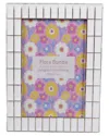 Flora Bunda 4x6 Double Brick Wall Photo Frame In White