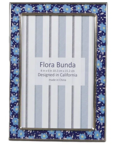 Flora Bunda 4x6 Floral Photo Frame In Blue