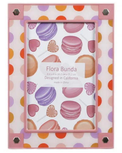 Flora Bunda 4x6 Polka Dot Photo Frame In Multi