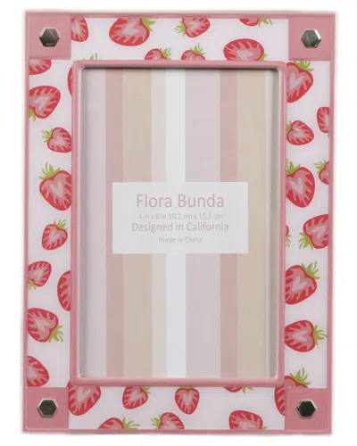 Flora Bunda 4x6 Strawberry Photo Frame In Multi