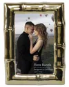 Flora Bunda 5x7 Bamboo Ceramic Photo Frame In Gold