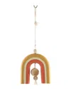 Flora Bunda 6in Ceramic Hanging Rainbow In Orange
