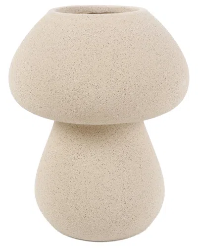 Flora Bunda 6in Mushroom Ceramic Vase In Neutral