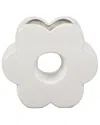 Flora Bunda 7in Ceramic Flower Vase In White