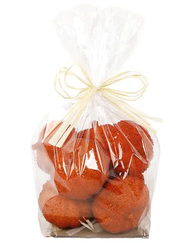 Flora Bunda 8 Pcs Beaded Orange Pumpkins