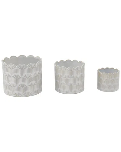 Flora Bunda Amethyst Crystal Planter In Gray