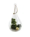 Flora Bunda Easter Glass Teardrop In Green