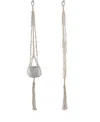 Flora Bunda Hanging Macrame Planter Hanger, 5" In White