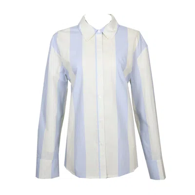 Flora By Alexandria Women's Pink / Purple / Blue Lydia Button Down In Periwinkle In Pink/purple/blue