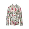Flora By Alexandria Women's Pink / Purple / Green Lydia Floral Button Down In Clove Pink In Pink/purple/green