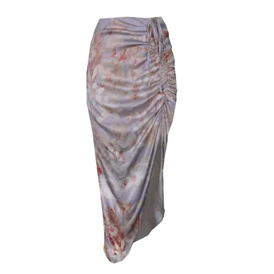 Flora By Alexandria Women's Pink / Purple Maxine Floral Wrap Skirt In Lavender In Multi