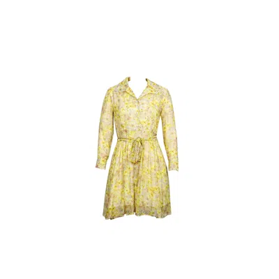 Flora By Alexandria Women's Pink / Purple / Yellow Cassia Yellow Floral Dress In Pink/purple/yellow