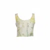 Flora By Alexandria Women's White / Yellow / Orange Rosalie Floral Tank Top In White/yellow/orange