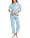 Flora By Flora Nikrooz 2pc Printed Stripe Pajama Set In Blue