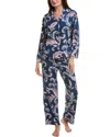 Flora By Flora Nikrooz 2pc Printed Top & Pant Sleep Set In Blue