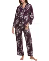 Flora By Flora Nikrooz 2pc Printed Top & Pant Sleep Set In Purple