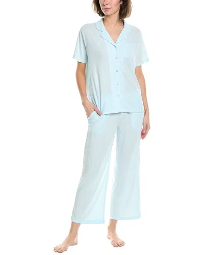 Flora By Flora Nikrooz 2pc Variegated Top & Pant Set In Blue