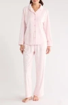 Flora By Flora Nikrooz Addie Velour Long Pajamas In Pink