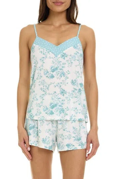 Flora By Flora Nikrooz Amari Camisole, Shorts & Pants 3-piece Pajamas In Multi