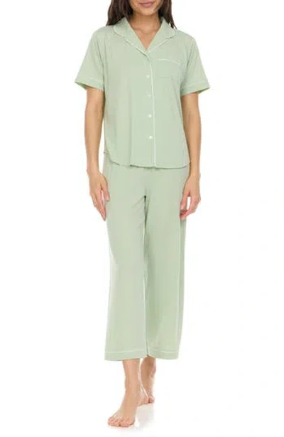 Flora By Flora Nikrooz Annie Matching Pajama Set In Celedon