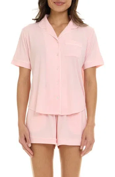 Flora By Flora Nikrooz Annie Shirt & Shorts 2-piece Pajama Set In Pink