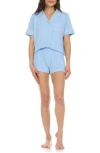 Flora By Flora Nikrooz Annie Shirt & Shorts 2-piece Pajama Set In Light Blue