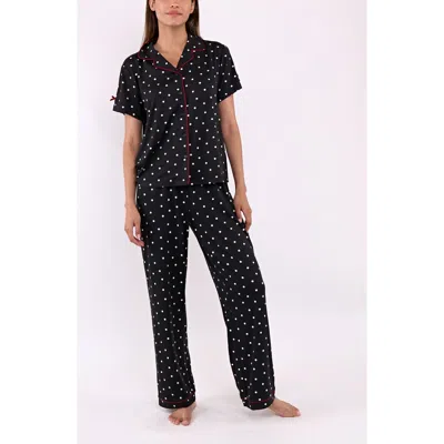 Flora By Flora Nikrooz Breann 3-piece Pajama Set In Black