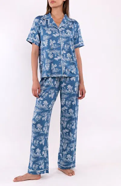 Flora By Flora Nikrooz Brenna 3-piece Pajamas In Teal