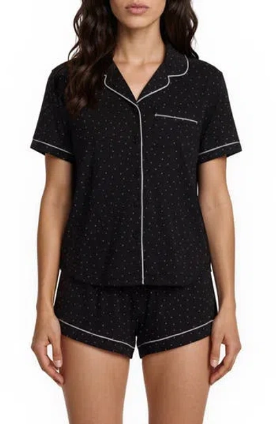 Flora By Flora Nikrooz Gabriella Printed Short Pajamas In Black