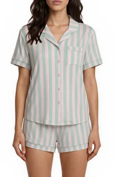 Flora By Flora Nikrooz Gabriella Printed Short Pajamas In Blue