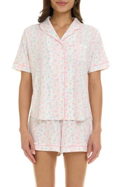 Flora By Flora Nikrooz Gabriella Printed Short Pajamas In White