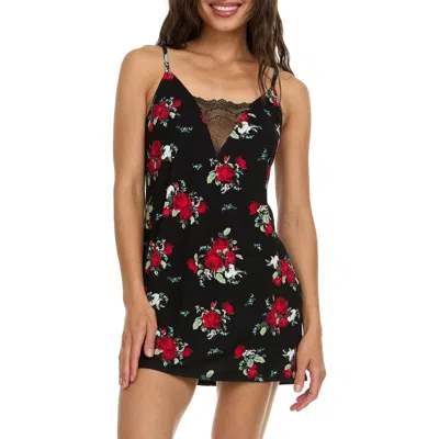 Flora By Flora Nikrooz Jo Lace Chemise In Black