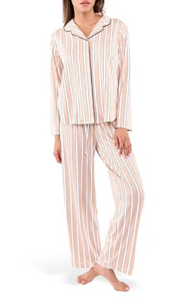 Flora By Flora Nikrooz Lindsey 2-piece Pajamas In Camel