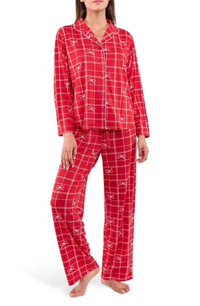 Flora By Flora Nikrooz Lindsey 2-piece Pajamas In Lipstick