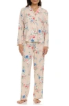 Flora By Flora Nikrooz Lindsey Collared Knit Pajamas In Neutral