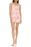 Flora By Flora Nikrooz Makayla Lace 4-pack Assorted Short Pajamas In Peach