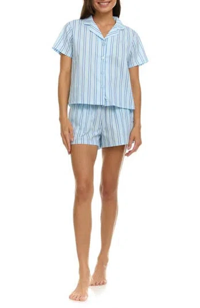 Flora By Flora Nikrooz Serina Cotton Pajamas In Blue