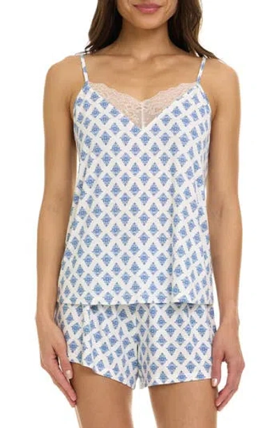 Flora By Flora Nikrooz Stacy 4-piece Pajamas Set In Blue