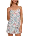 Flora By Flora Nikrooz Stacy Print Cami Short Set In Ivory