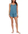 Flora By Flora Nikrooz Stacy Solid Cami Short Set In Dark Teal