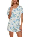 Shop Flora By Flora Nikrooz Women's 2-pc Elina Printed Knit Pajama Set