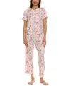 Flora By Flora Nikrooz Women's 2-pc. Jody Floral Pajamas Set