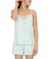 Flora By Flora Nikrooz Women's Stacy 4-pc. Cami & Shorts Pajamas Set In Green