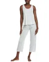 Flora Nikrooz 2pc Cami & Capri Set In Gray
