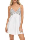 Flora Nikrooz Kylie Charm Satin Chemise In Multi