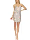 Flora Nikrooz Arisa Womens Lace Trim V Neck Shell In Grey