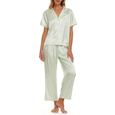 Flora Nikrooz Betty Shadowstripe Pajamas In Sage